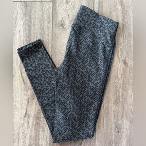 Prana Misty Jacquard Textured Leggings Women’s Size XS Black Gray Yoga Training